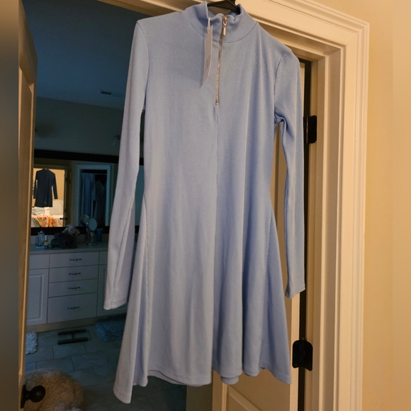 ZARA Blue Dress -New With Tags - Picture 1 of 4